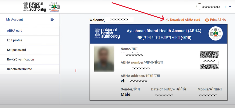ABHA Card Download